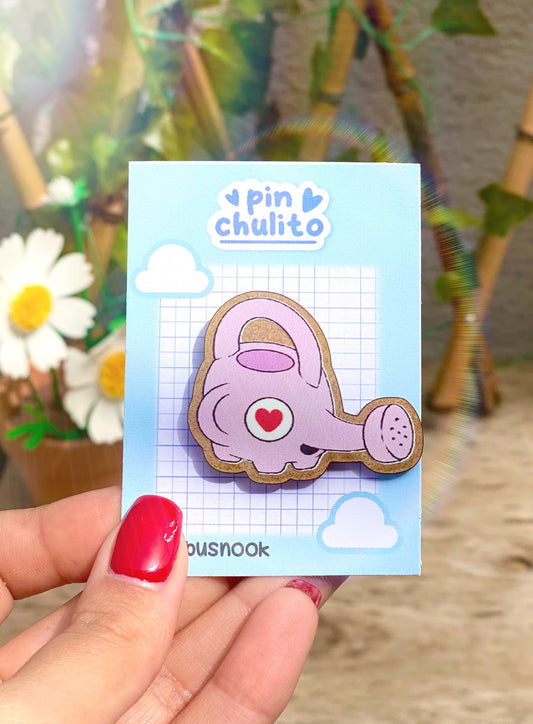 Regaderas Animal Crossing Pin madera