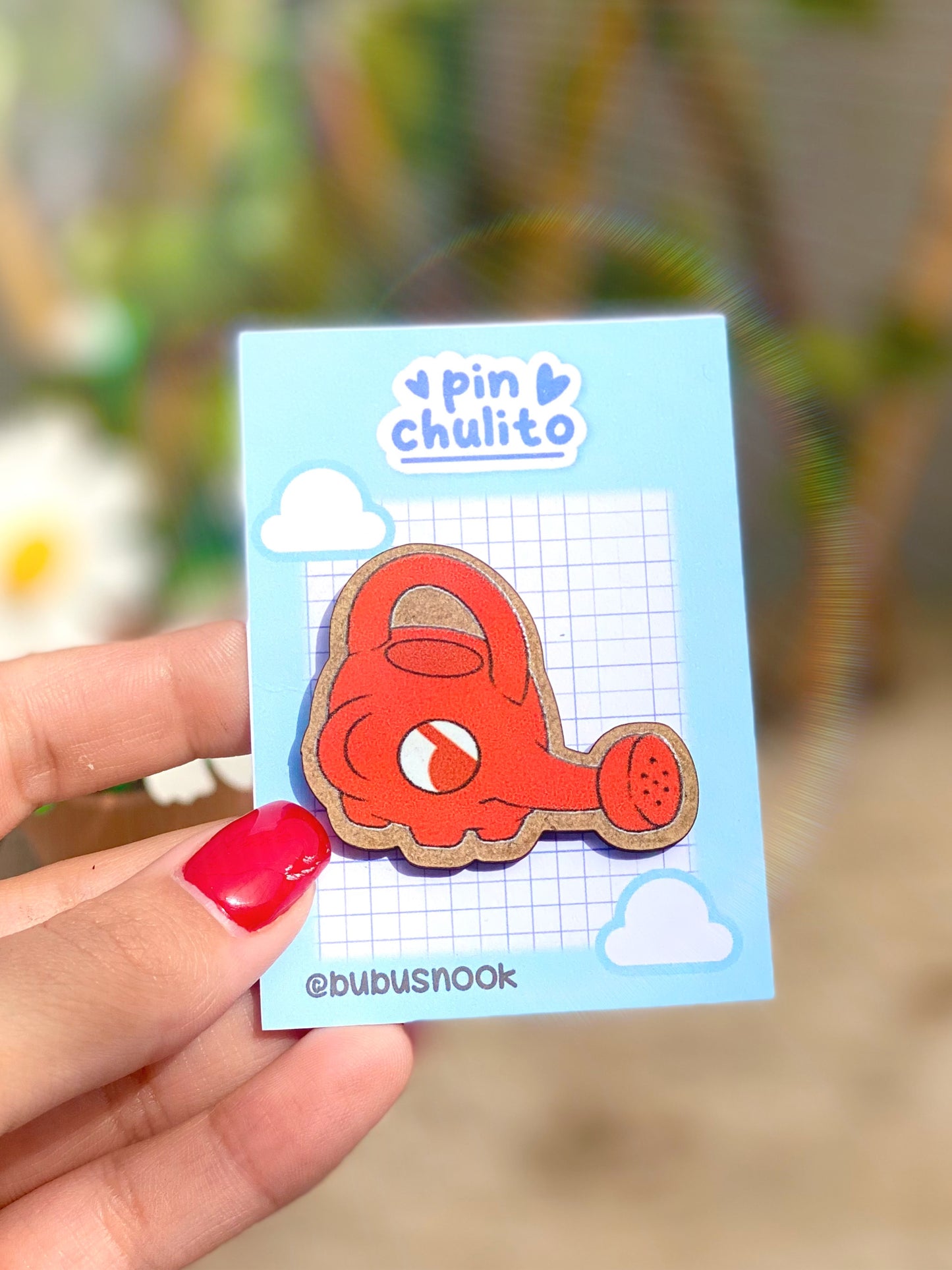 Regaderas Animal Crossing Pin madera