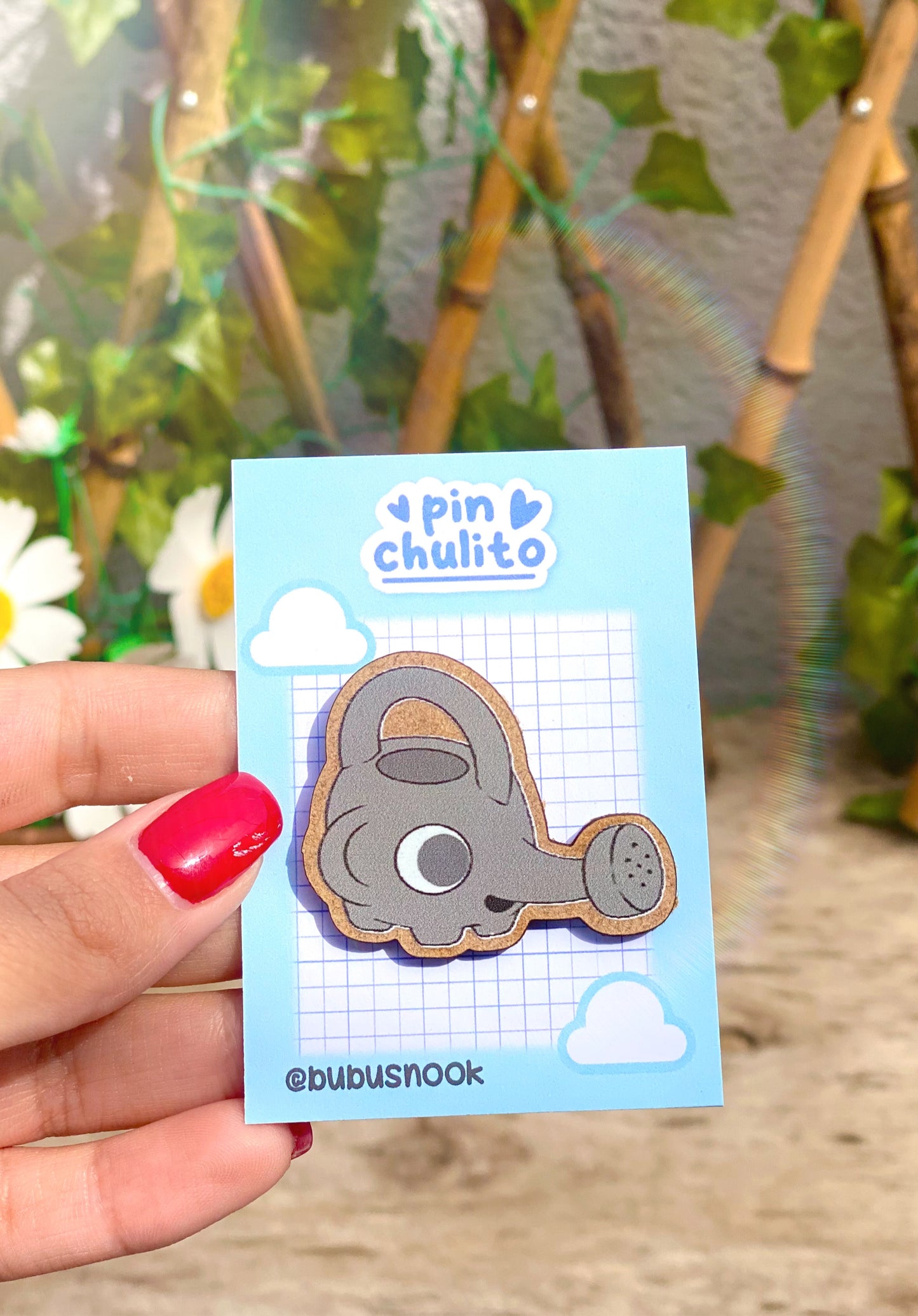 Regaderas Animal Crossing Pin madera