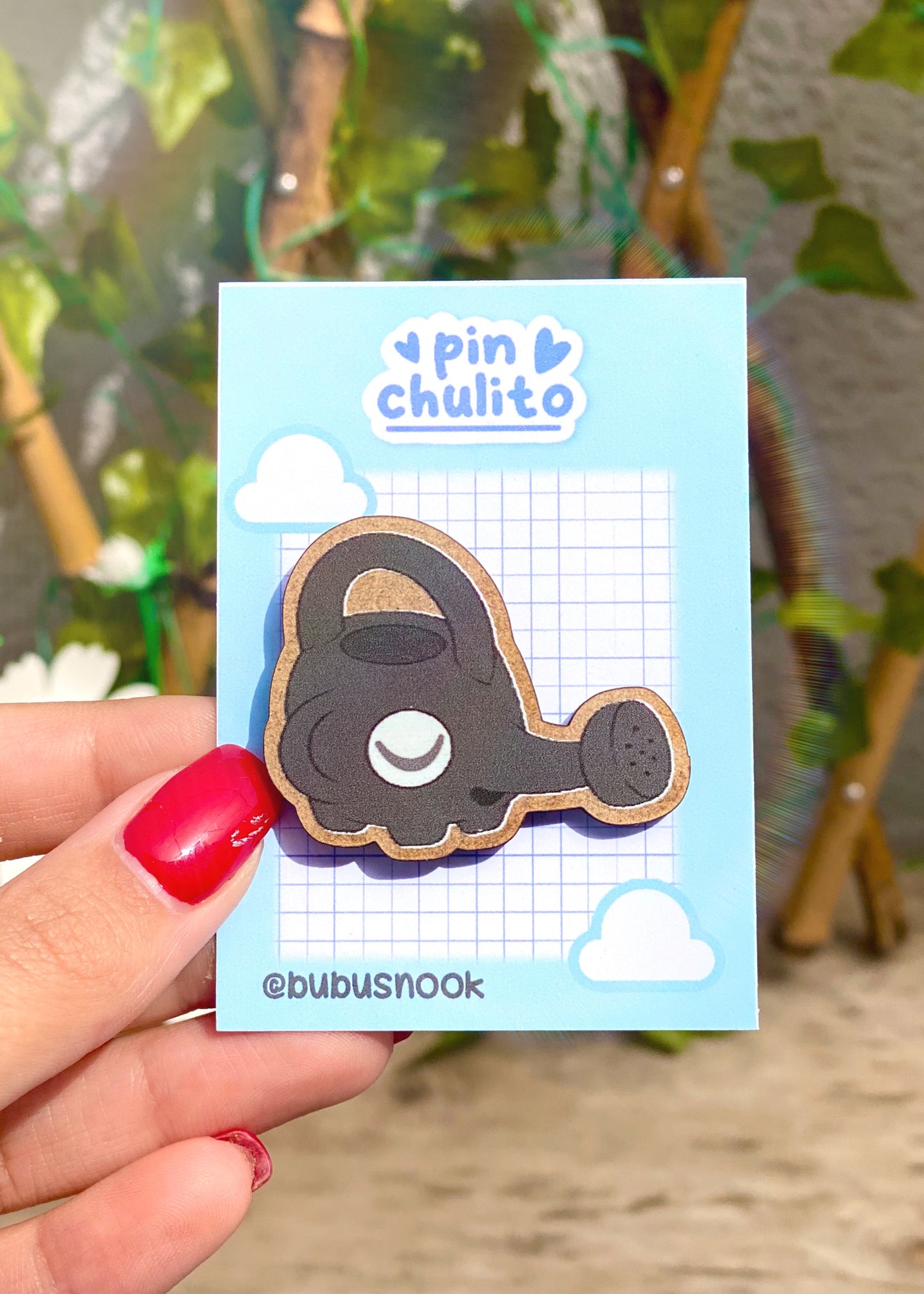 Regaderas Animal Crossing Pin madera