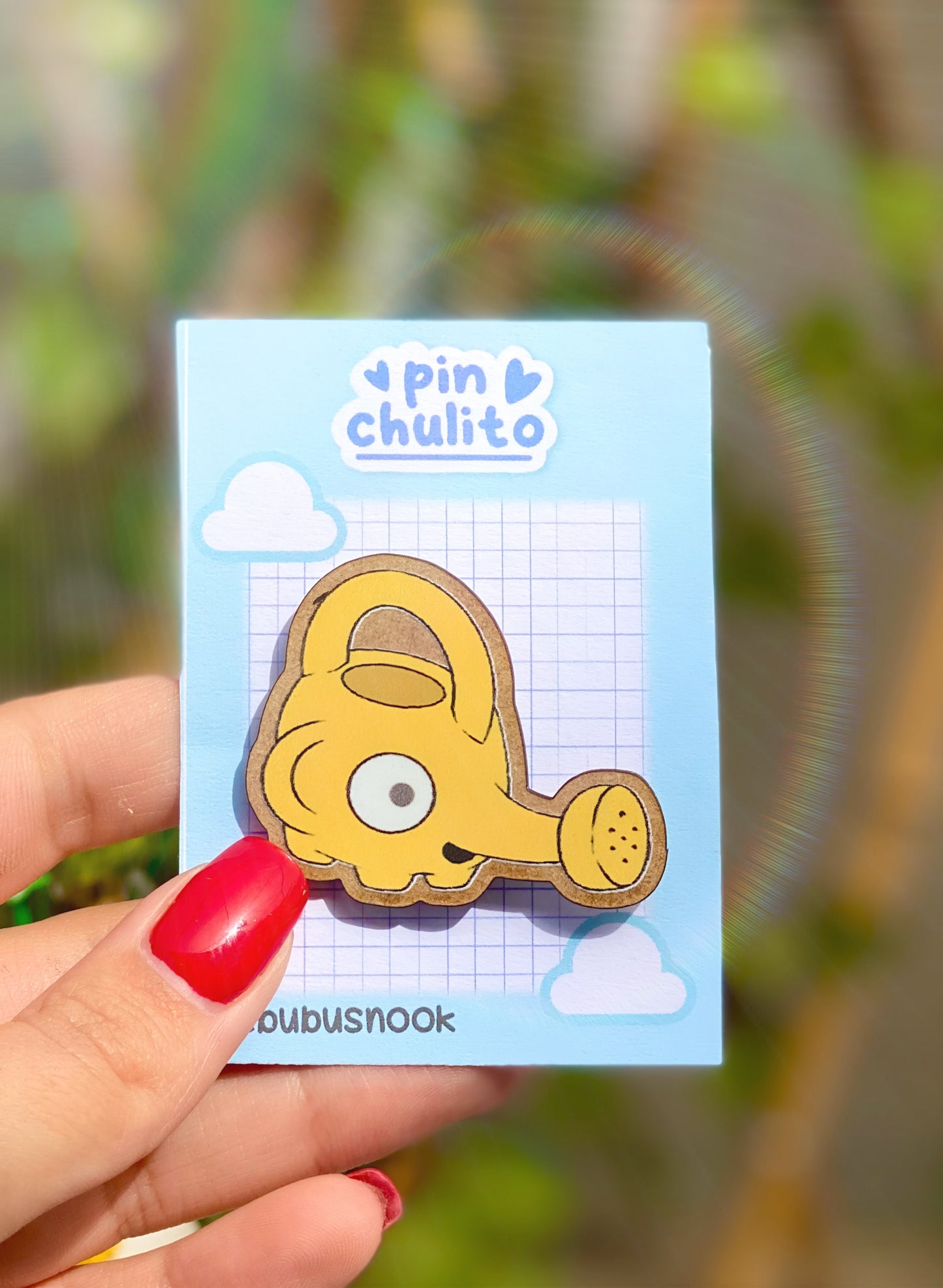 Regaderas Animal Crossing Pin madera