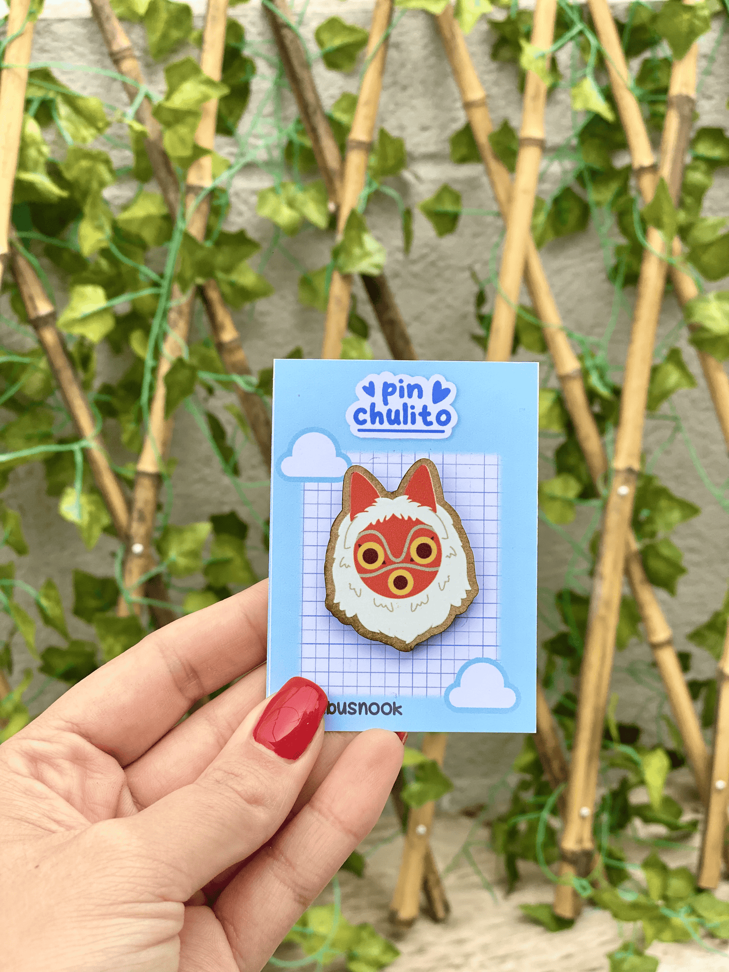 La Princesa Mononoke Pin madera