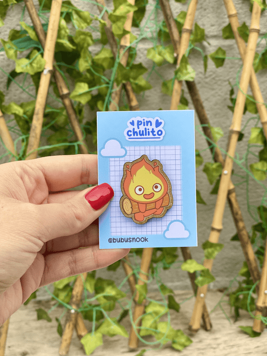 Calcifer Pin madera